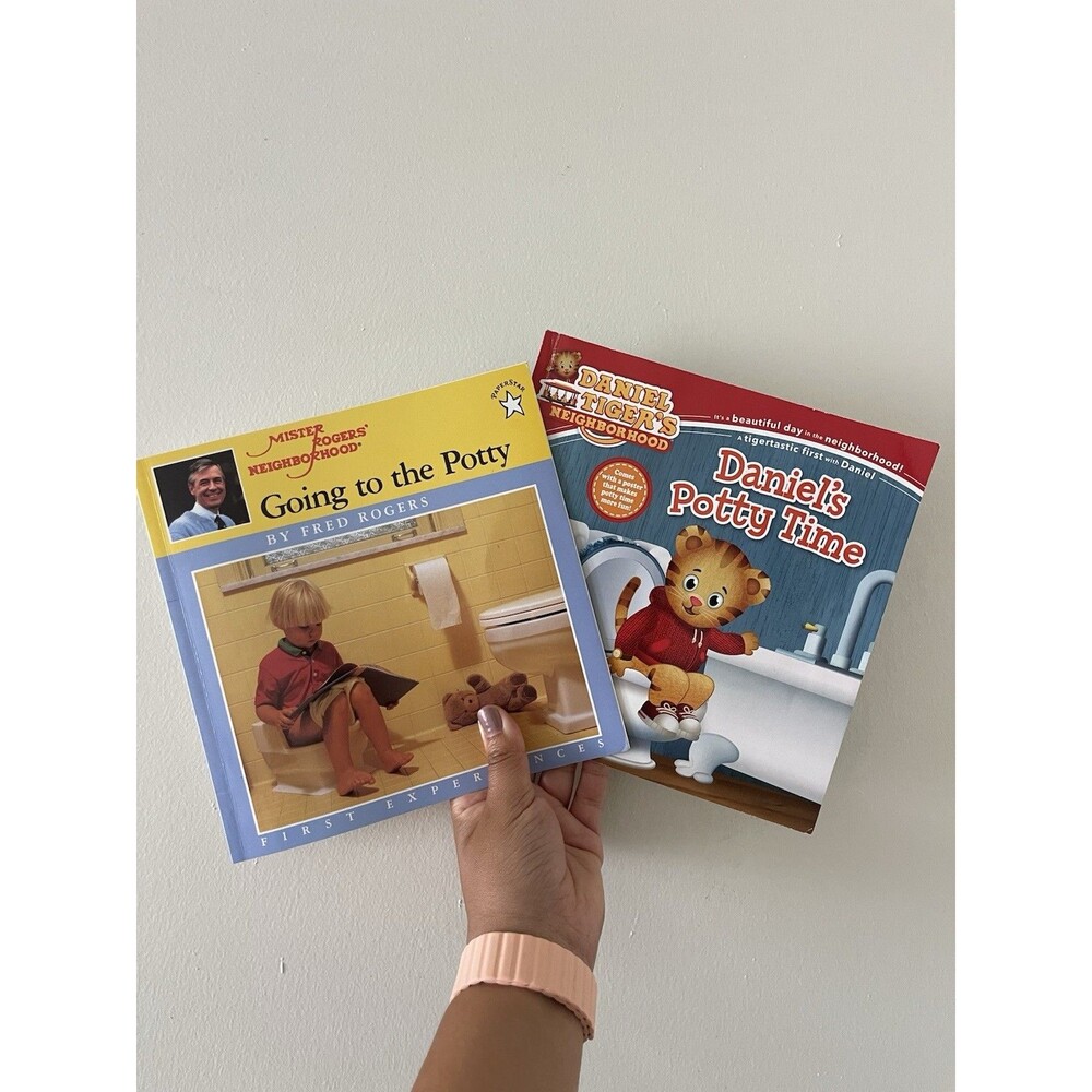 Set Of Two Mr. Roger’s Daniel Tiger Potty Training Picture Books